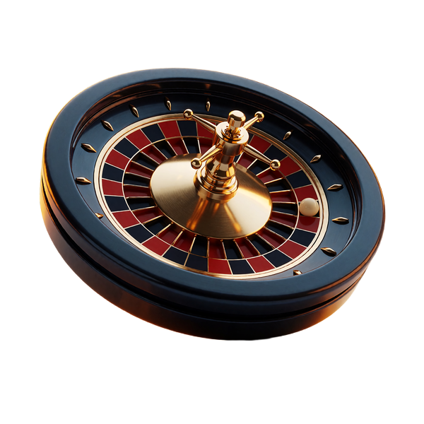 Roulettehjul med guldkant og elfenbenskugle - kategorien live casino hos JB Casino